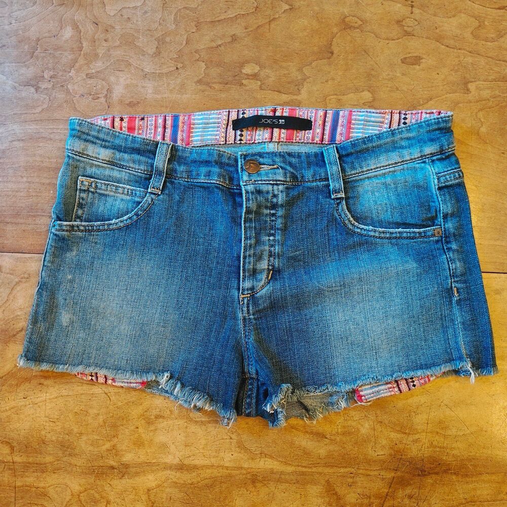 Premium Era Joe’s Jeans “Whitney” Button‑Fly Boho Short Shorts Size 29